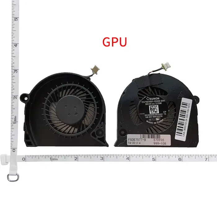 Nouveau ventilateur de refroidissement de processeur pour ordinateur portable pour DELL Inspiron 15-7577 7588 G7-7588 G7-7580 G5-5587 Vostro 15-7580 P71F 7570 P72F DC5V 0.5A