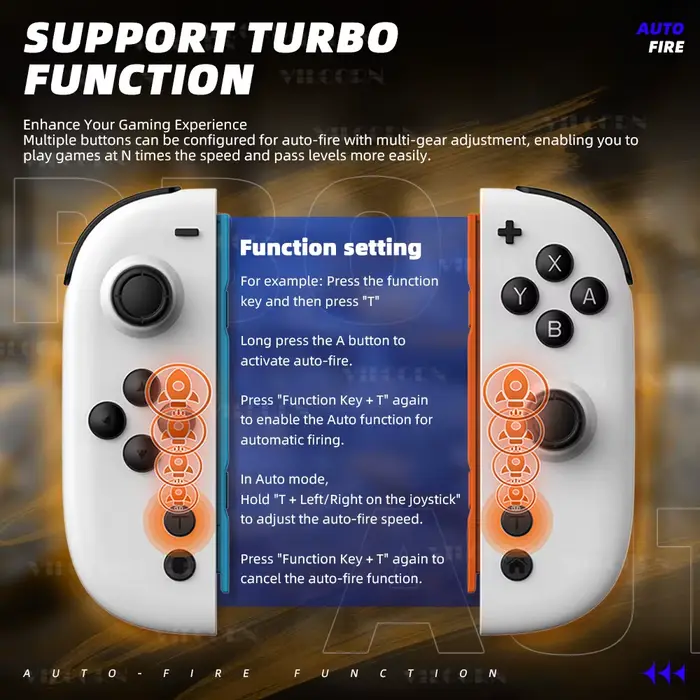 Contrôleur de jeu 2025 pour manette de jeu Switch/Lite/Oled