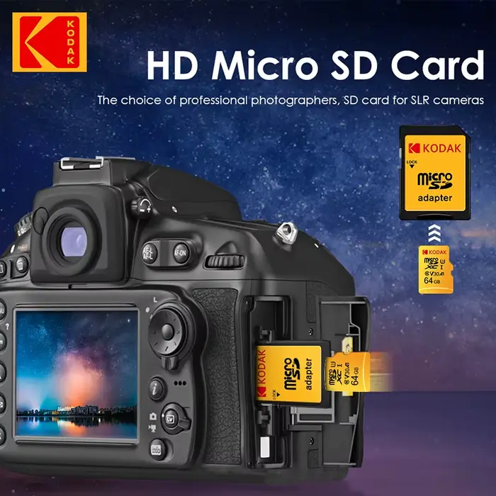 Original Kodak U3 A1 V30 MicroSD 128GB 32GB 64GB 256GB classe 10 cartes 32 64 128