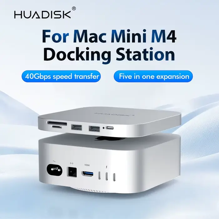 HUADISK M4 pour Mac Mini station d'accueil dédiée extension de stockage de disque dur station de bur
