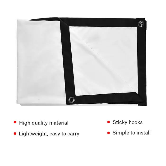 Écran de Projection blanc pliable et Portable universel