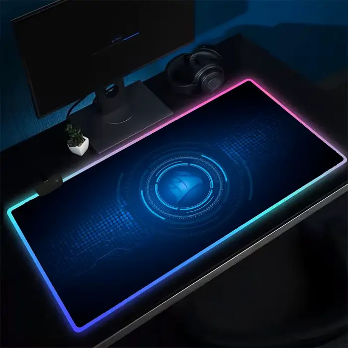 CORSAIR tapis de souris Anime tapis de souris de jeu LED tapis de Table rétro-éclairé en caoutchouc