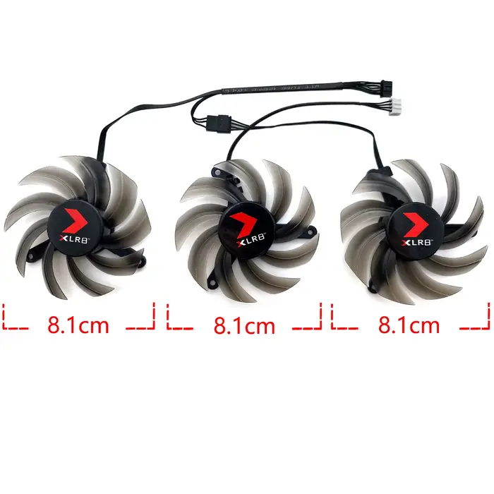 TH8015S2H-PCC01 pour PNY GeForce RTX3070 3070ti 3080 3080ti 3090 XLR8 REVEL EPIC-X RGB Triple ventilateur foulant carte