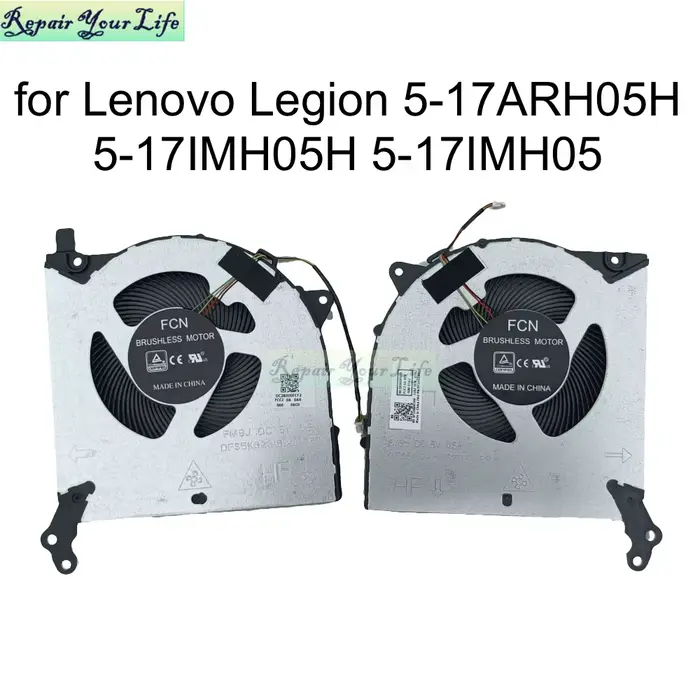 Ventilateur de refroidissement pour ordinateur portable Lenovo Legion 5-17ARH05H 17IMH05H 17IMH05 82GN 81Y8 82B3 adapté