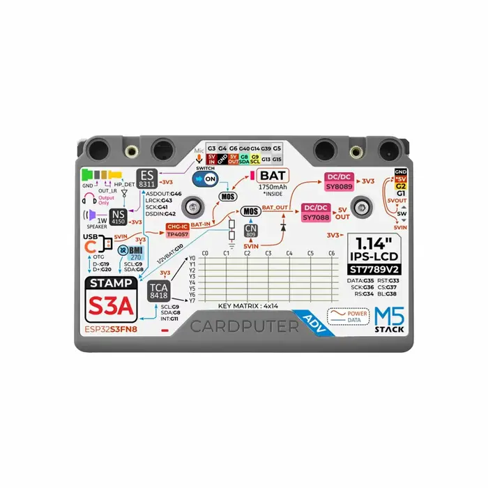 M5Stack Cardputer Adv Programmable ordinateur StampS3A IoT contrôleur 56 touches clavier carte microcontrôleur Kit de développement