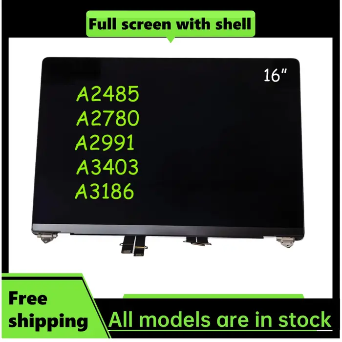 Écran LCD pour MacBook Pro A2485 A2780 A2991 A3403 A3186, assemblage d'écran LCD 16 pouces, remplace