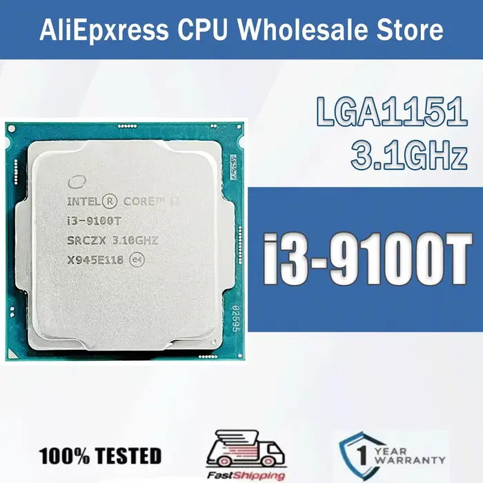 Intel Core i3-9100T 4 cœurs 4 threads 3.1GHz 6MB 35W i3 9100T ordinateur processeur d'unité centrale