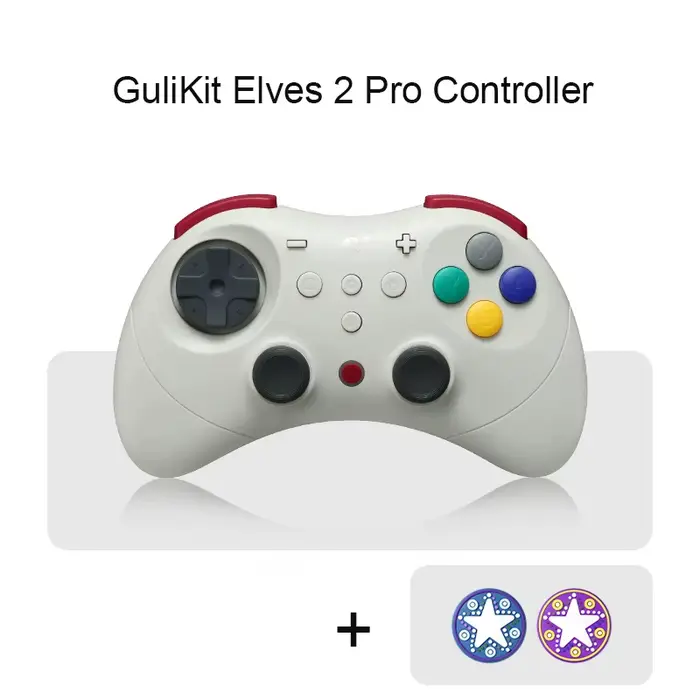 Contrôleur de jeu sans fil GuliKit Elves 2 Pro pour Switch 2, Windows, iOS et Android, Joysticks Hal