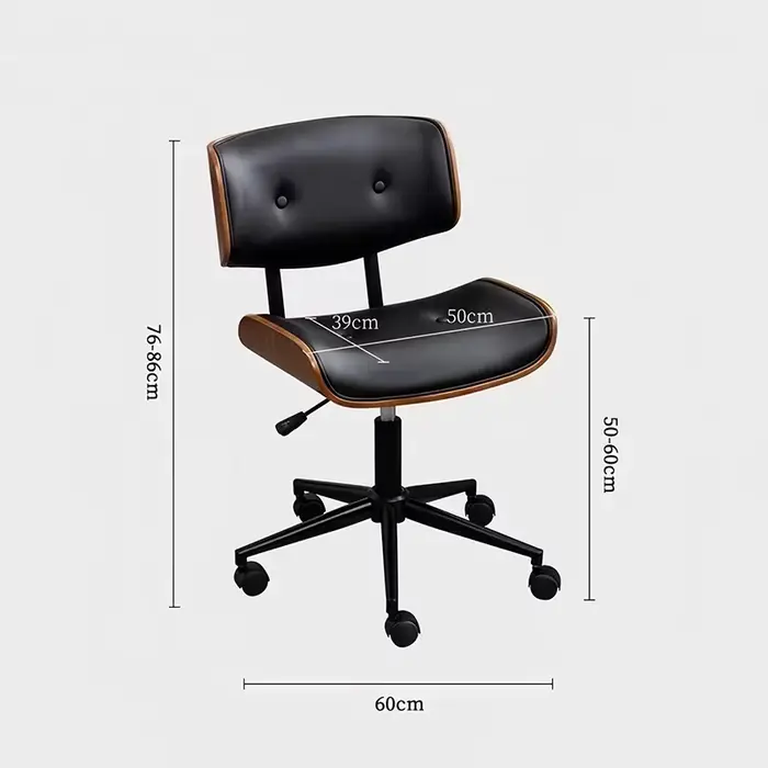 Chaises de bureau modernes en cuir