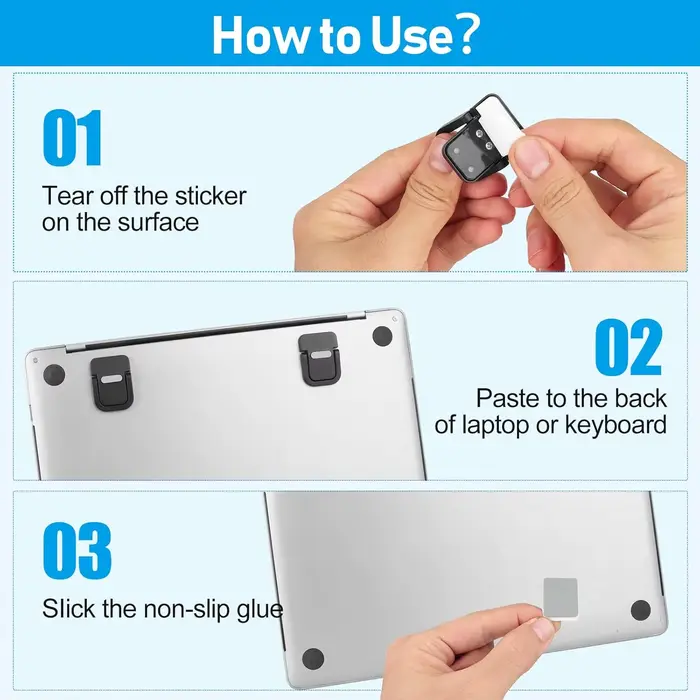 Support pour ordinateur portable pliable en alliage d'aluminium – Hauteur réglable