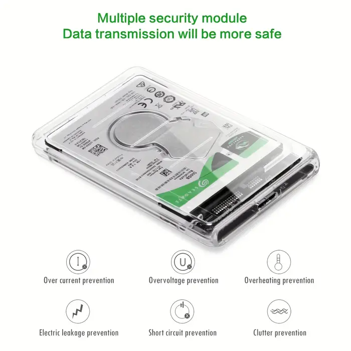Boîtier de disque dur Transparent