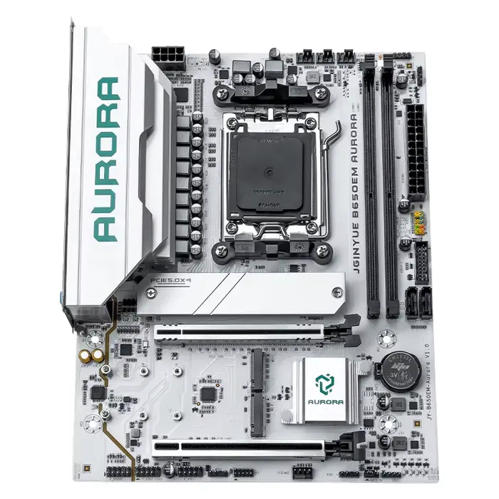 JGINYUE B650M AURORA nouvelle carte mère M-ATX pour AMD ® Ryzen 7/8/9000 série ordinateur de bureau DDR5 RAM PCIe5.0