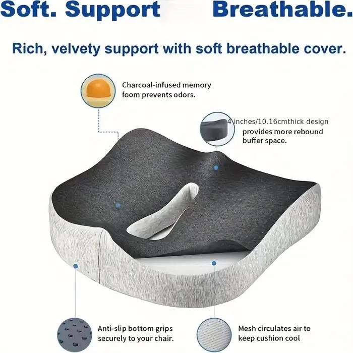 Coussin de siège ergonomique