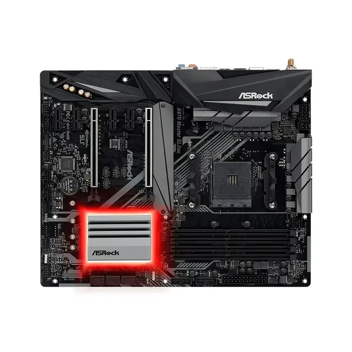 Carte mère ASRock X470 MASTER SLI/AC prenant en charge les processeurs 2600