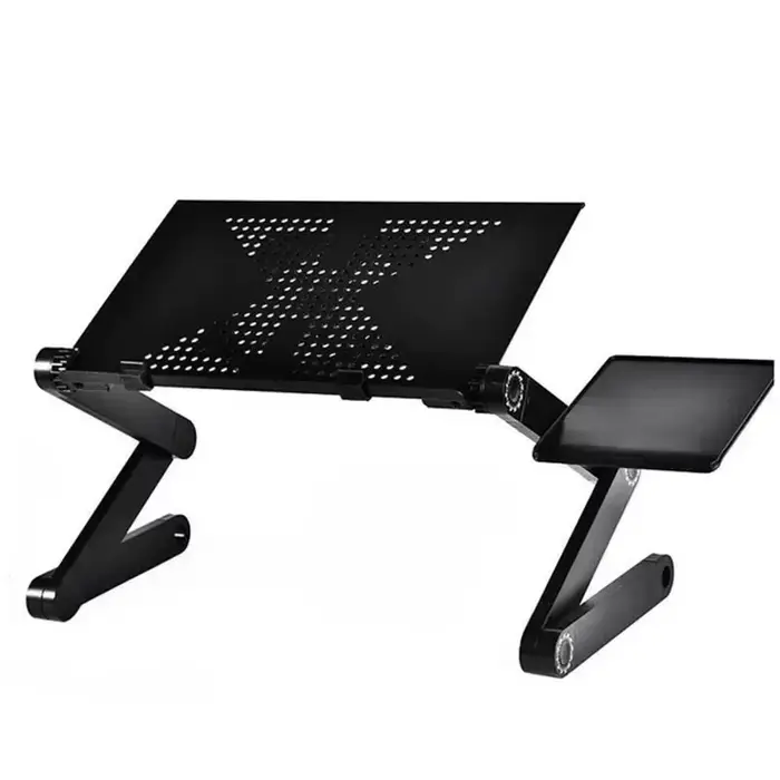 Support de Table pour ordinateur Portable et bureau de tour réglable, Portable avec tapis de souris,