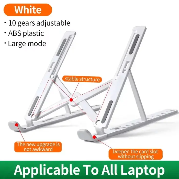 Support réglable pour ordinateur Portable et pliable