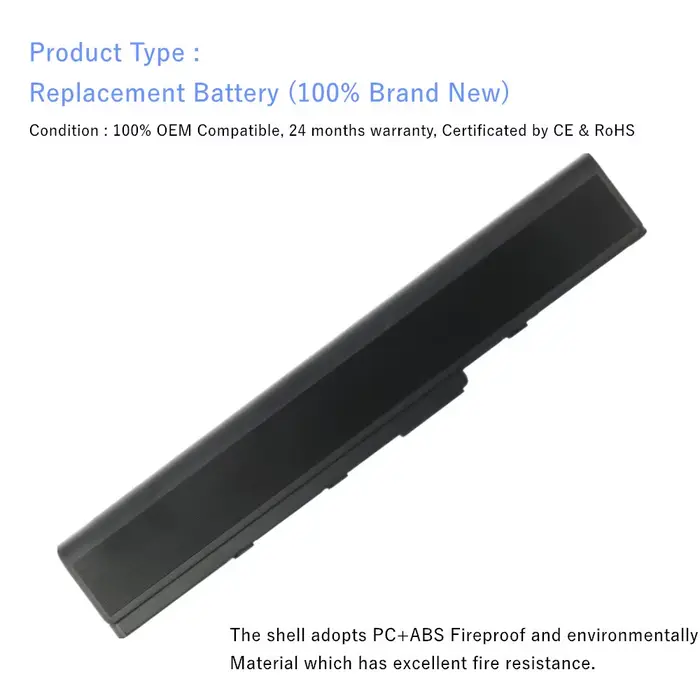 Batterie d'ordinateur portable Pour A31-K52 A32-K52 Bali K52D X52F K52DE K52J X42F X52JC X52J K52S K52N X42D X52D