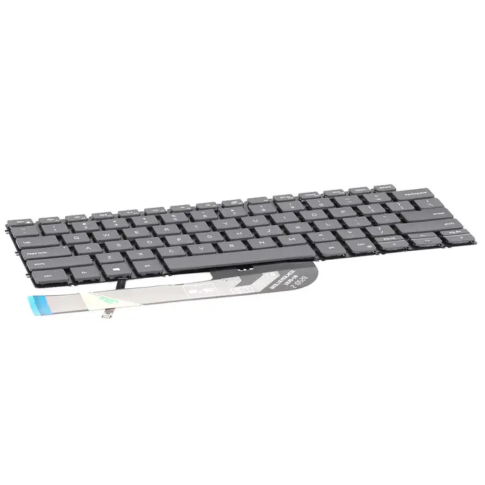 Clavier d'ordinateur portable américain pour DELL Latitude 3301 3410 gris avec rétro-éclairage sans cadre