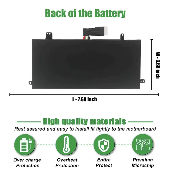 Batterie d'ordinateur portable 42Wh JOPGR pour Dell Latitude 12 5285 5290 2-en-1 T17G T17G001 T17G002 J0PGR