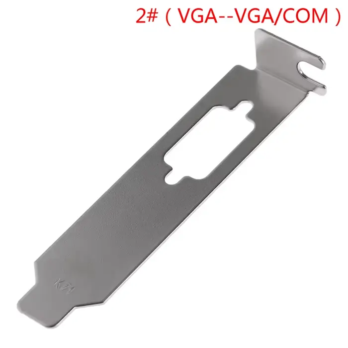 Adaptateur de support à profil bas, port DVI VGA pour carte graphique vidéo de moitié de hauteur