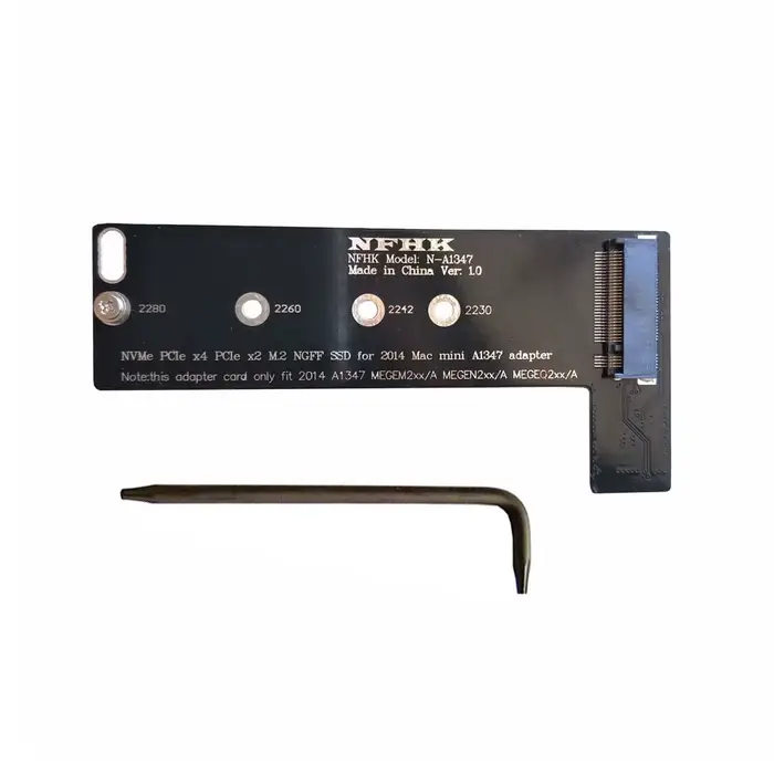 A1347 64GB 128GB 256GB 512GB 1TB NVMe M.2 NGFF PCIe SSD pour fin 2014 Mac Mini MEGEN2 MEGEM2 MEGEQ2 adaptateur carte convertisseur