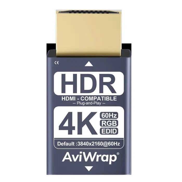Émulateur HDMI EDID avec fonction de passage de signal, Affichage virtuel 1080p@60Hz, Gestionnaire E