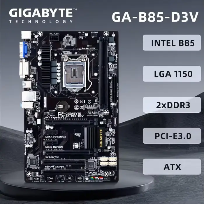 Gigabyte GA-B85-D3V LGA 1150 Prise en charge de la carte mère Core i7-4790K i7-4770K i5-4690K i5-467