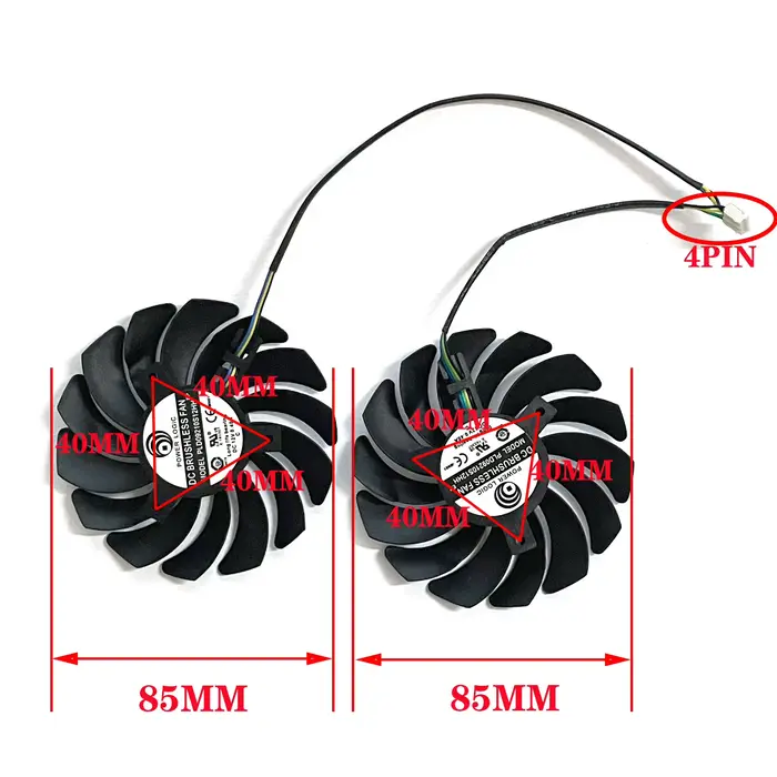 PLD09210B12HH PLD09210S12HH 85MM pour MSI GTX 1650 1650S 1660 1660S 1660TI GAMING Magic Dragon ventilateur de carte graphique