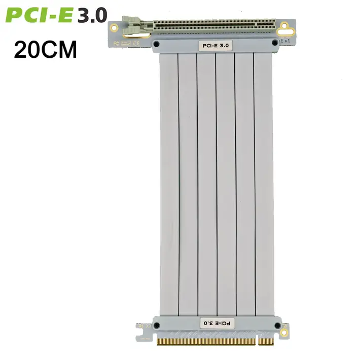 PCI Express 3.0/4.0x16 à x16 Gen 4 GPU Double carte graphique inverse câble d'extension carte Riser 