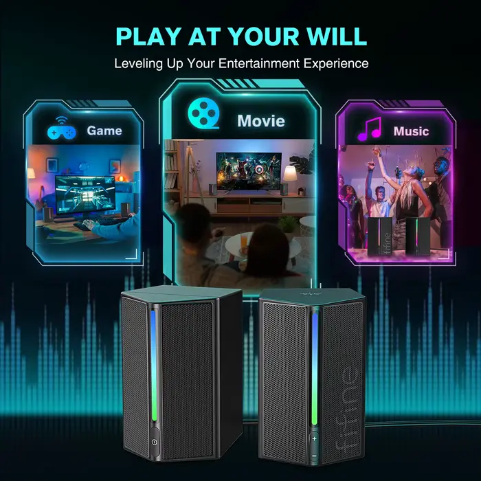 FIFINE – boîte de son de jeu avec son Surround stéréo