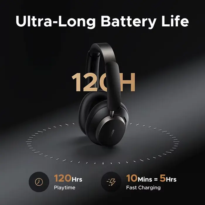 UGREEN Studio Pro 48dB ANC casque sans fil sur l'oreille Bluetooth écouteurs suppression Active du b