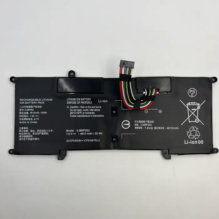 Nouvelle batterie d'ordinateur portable V-J8BPS52