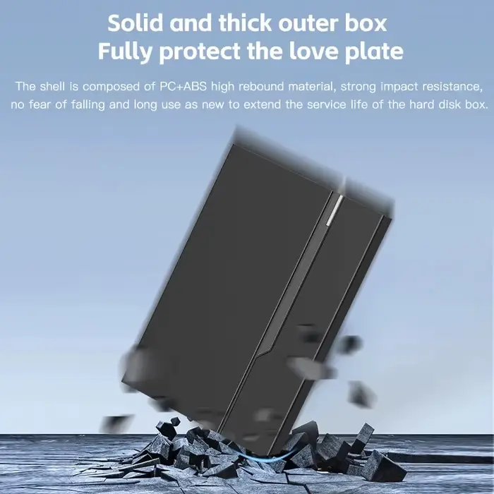 Boîtier de disque dur externe USB 3.0, 2.5 pouces, 6 to, prend en charge 7mm 9.5mm SATA SSD HDD pour ordinateur portable
