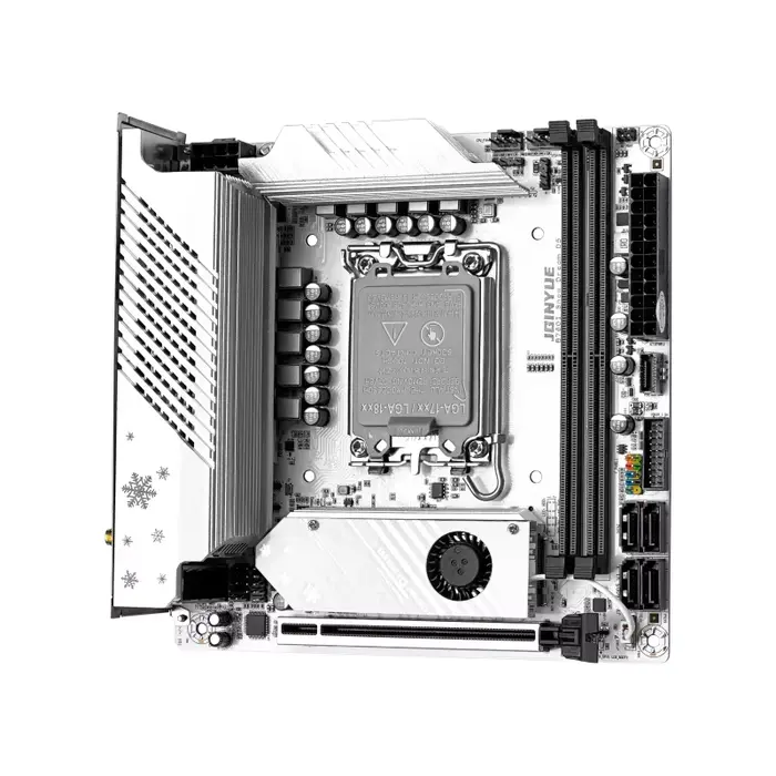 JGINYUE B760i carte mère LGA 1700 prise en charge Intel Core 12th 13th DDR5 mémoire RAM dernière mini itx B760i-Snow Dream D5
