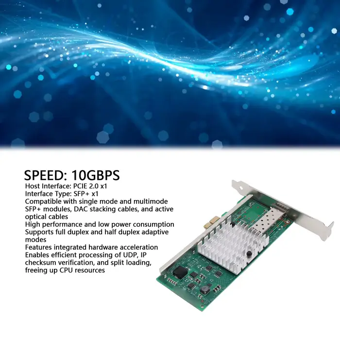 Carte réseau PCI E X1 de 10 go