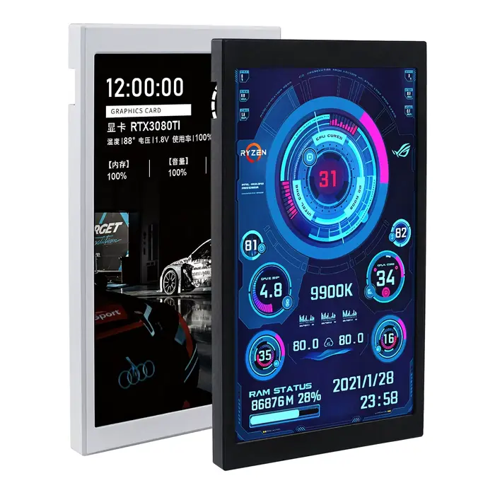 TURZX 5.2 pouces écran secondaire USB-C Interface CPU GPU RAM