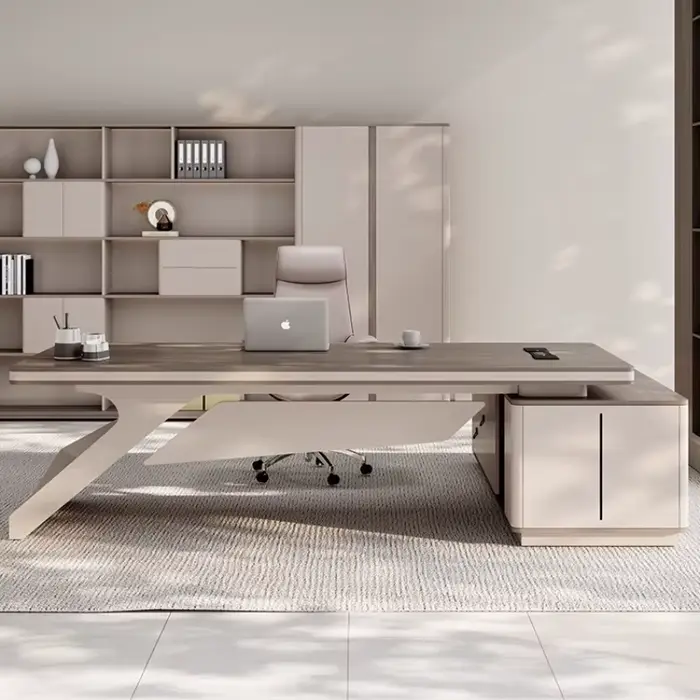 Bureau d'ordinateur de jeu Portable en forme de L