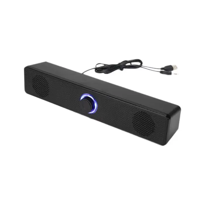 Barre de son PC filaire et Bluetooth, alimentée par USB, pour TV, PC, ordinateur portable, jeux, sys