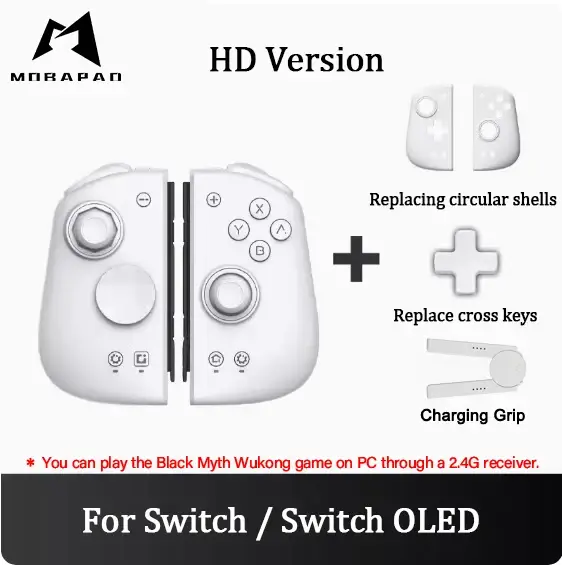 Mobapad M6s/M6 HD pour Nintendo Switch/Switch OLED réglable Joystick effet Hall contrôleur JoyPad panneaux couverture