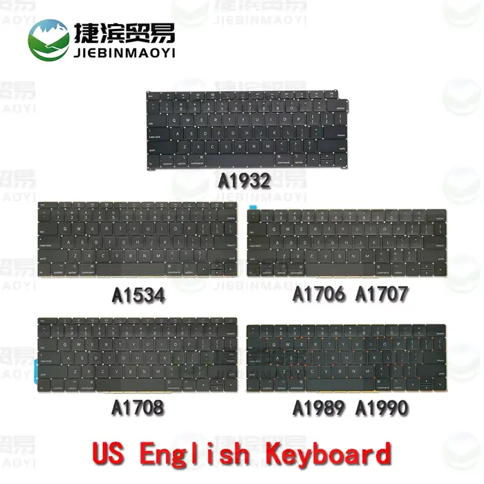 Nouveau clavier de remplacement pour ordinateur portable A1706 A1707 A1708 A1989 A1990