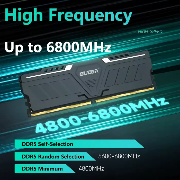 Mémoire RAM GUDGA DDR5 8 Go/16 Go/32 Go 4800-6800 MHz