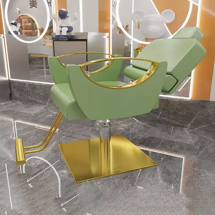 Équipement chaise de barbier nordique ergonomique moderne Simple Salon