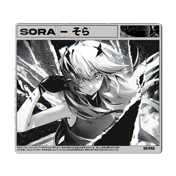 Tapis de souris de jeu Skypad SORA en verre YUME