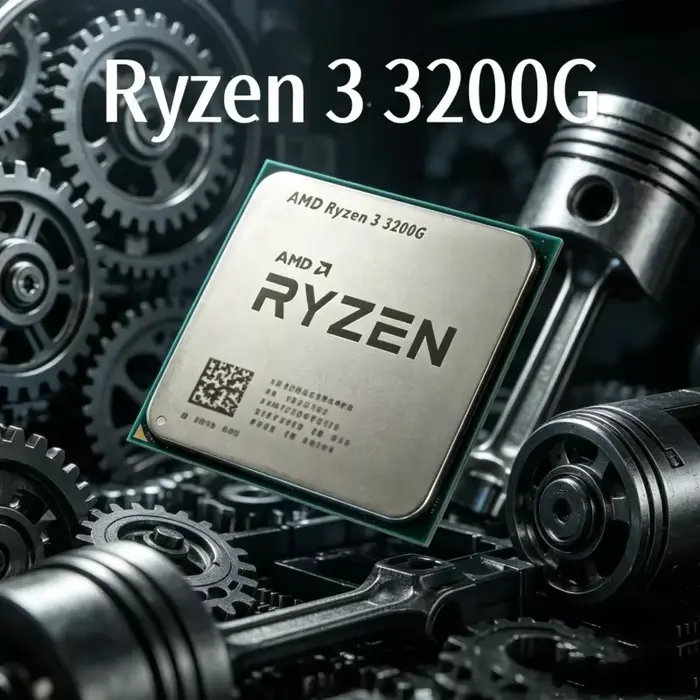 Volant AMD Gaming CPU Ryzen 3 3200G R3 3200G 3.6GHz Quad-Core 4-Thread 65W AM4 avec carte graphique 