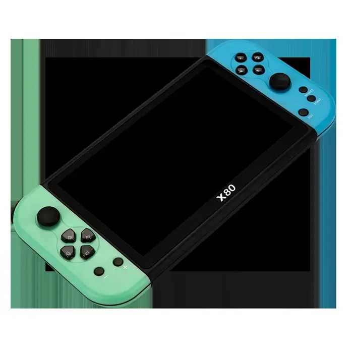 Coopreme X80 Console de jeu portable 7 pouces HD grand écran Arcade PS1 émulateur multi-fonction nostalgie classique