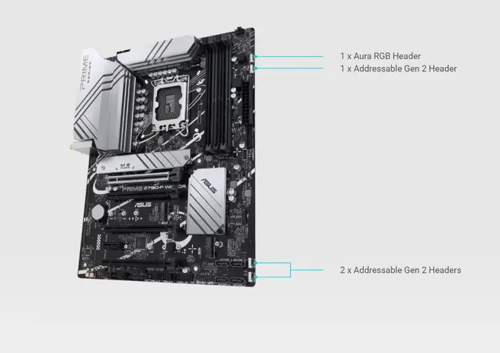 ASUS PRIME Z790-P WIFI D4 carte mère Socket LGA1700 CPU DDR4 5333 (O.C) jeu de puces mémoire Z790 ATX