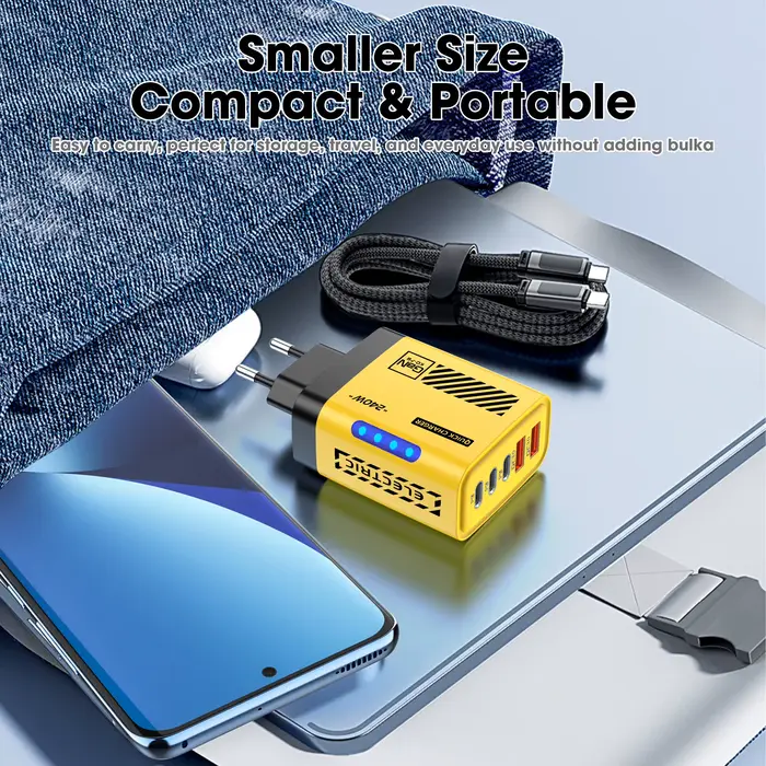 5 ports GaN USB C chargeur 240W PD