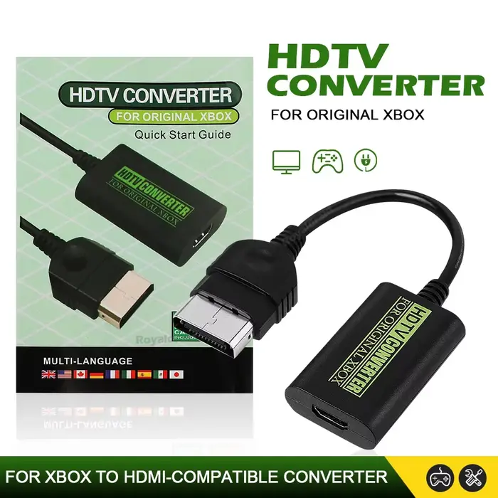 Convertisseur de moniteur TV pour projecteur HDTV, pour Xbox vers HDMI, adaptateur Audio vidéo numér