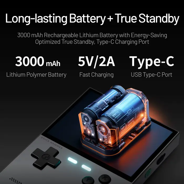 TRIMUI Brick Hammer lecteur de jeu Portable CNC entièrement en métal 3.2 ''écran IPS jeux rétro système Linux dispositif de jeu vidéo