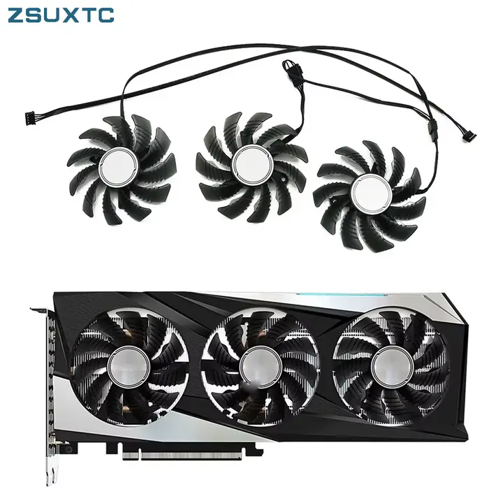 3 pièces/lot PLD08010S12HH RTX3060 78MM 4PIN pour Gigabyte RTX 3050 3060 3060TI GAMING OC ventilateu